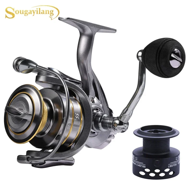 Sougayilang 13+1BB Spinning Reel High Speed 5.1:1 5.5:1 Gear Ratio Spinning  Reel Carp Fishing Reel Free Spool