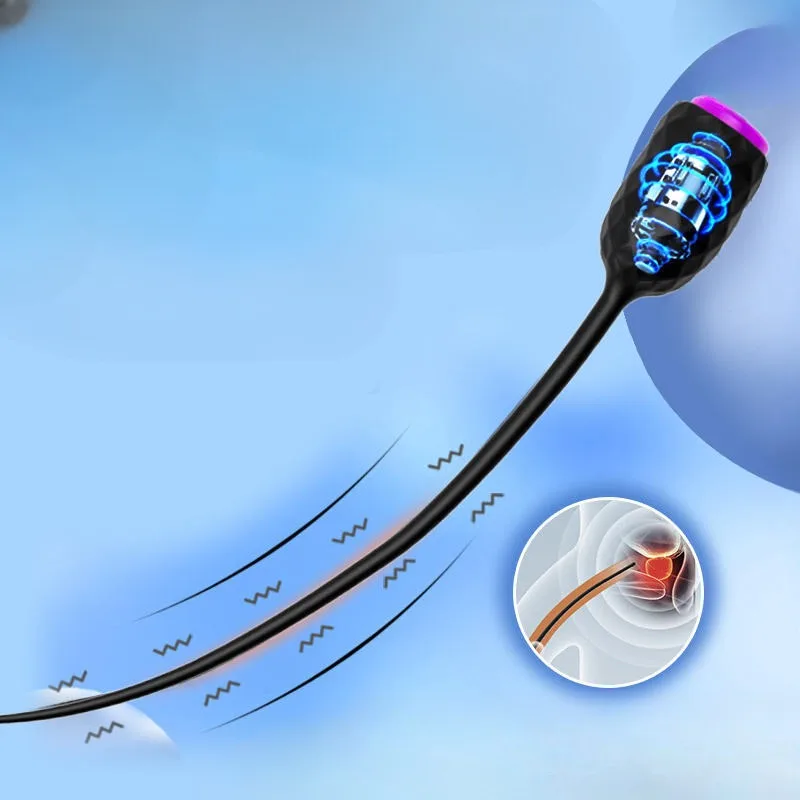 Long Urethral Vibrator Catheter 10 Speed Penis Plug Vibrating Urethra Sound Dilator Massager Sex Toys for Men Gay penis sex toys
