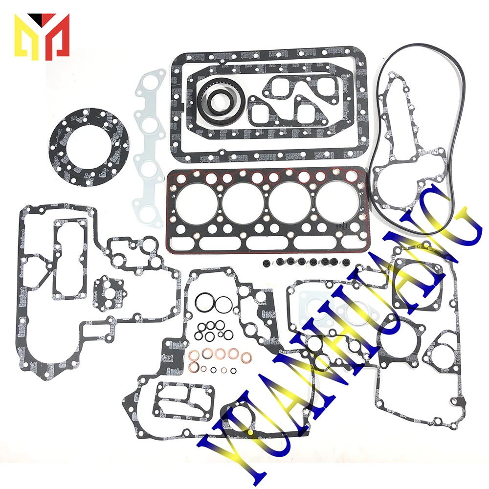 

Overhual Engine V1702 Gasket Kit for KUBOTA Diesel Cylinder Head Valve Seal Excavator Tractor Main Bearing Full Gasket Set