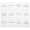 Bathroom Labels For Organizing Set  Waterproof Refillable Bottles Stickers For Dish Soap Body Wash Conditioner Shampoo Display 1