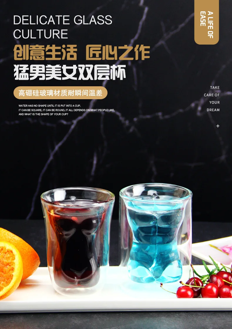 Description Picture 2 of item160Ml large-capacity glass teacup, high borosilicate hot and cold resistant glass, creative transparent beautiful women teacup