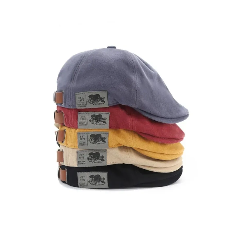 Retro Classic Beret for Men and Women Japanese Street Trend Wearing Duckbill Hats Instead Versatile for Summer and Autumn 2