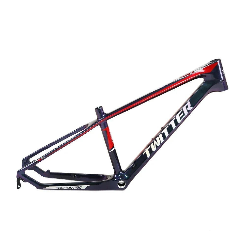 

TWITTER TW2400Pro 24"Carbon Mountain Frame XC-Internal Cable Routing Disc Brake 42*52+BSA68+31.6 Seatpost-34.9 Pipe Clamp.135mm