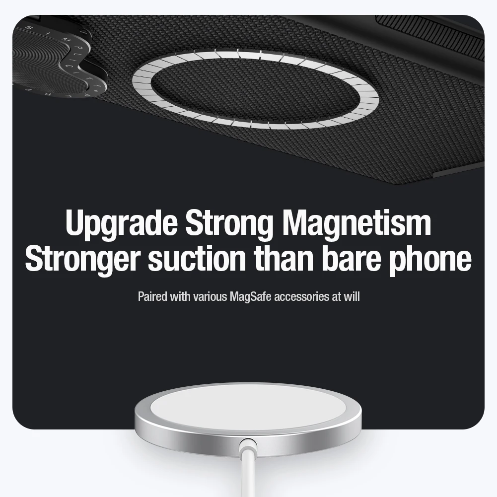 For Samsung Galaxy S24 Ultra Nillkin Textured Prop Magnetic Case With Foldable Stand For S24 Ultra Magsafe Case Nylon Fiber Case