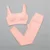 Private Label Workout Sets Sports Bra Leggings Nylon Spandex Ribbed Seamless Yoga Set matching bra and panties Bra & Brief Sets