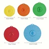 5pcs Microwave Cover Silicone Lids  Suction Covers for Pots Pans Bowls Cups Skillets Splatter Protection Easy Food Storage 6
