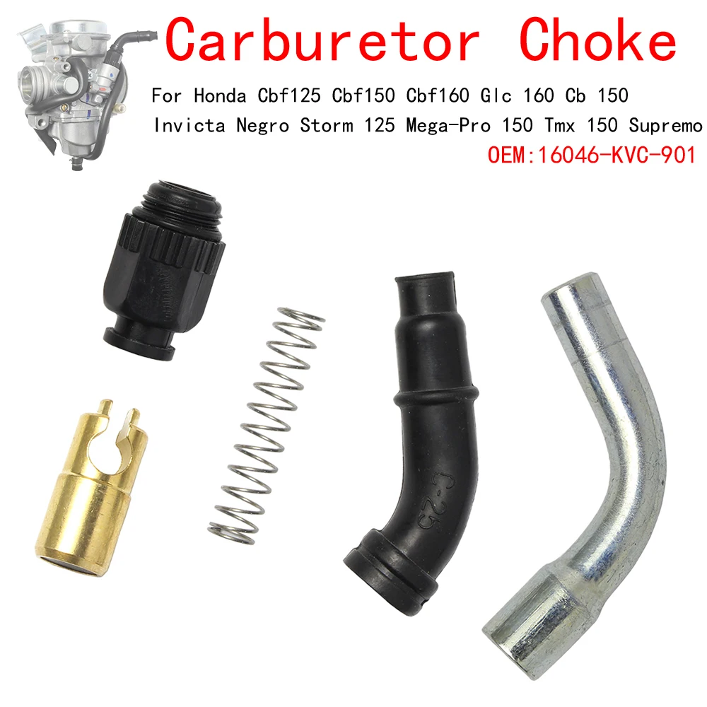 Carburatore Choke Starter Set Per Honda Cbf125 Cbf150 Cbf160 Glc 160 Cb 150 Invicta Negro Storm 125 Mega-Pro 150 Tmx 150 Sumo