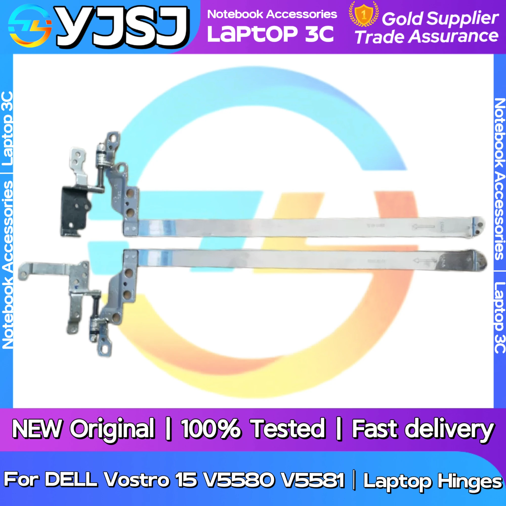 DELL Vostro 15 5580 5581 V5580 V5581 내장형 왼쪽 및 오른쪽 힌지 LCD 샤프트용 새 오리지널 노트북 힌지