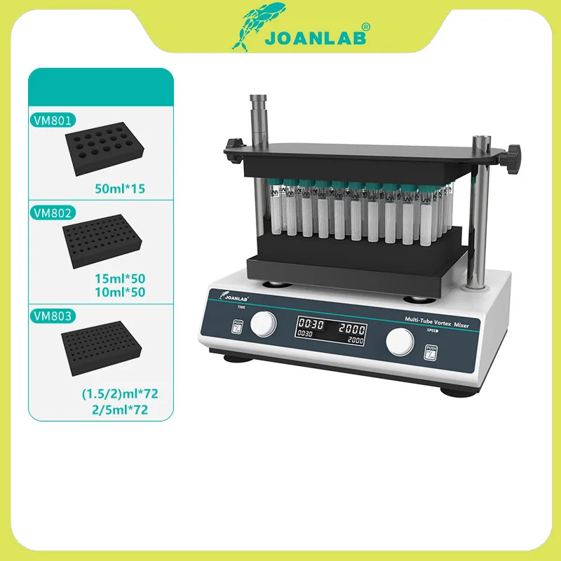 JOANLAB VM-800pro Multi Tube Vortex Mixer