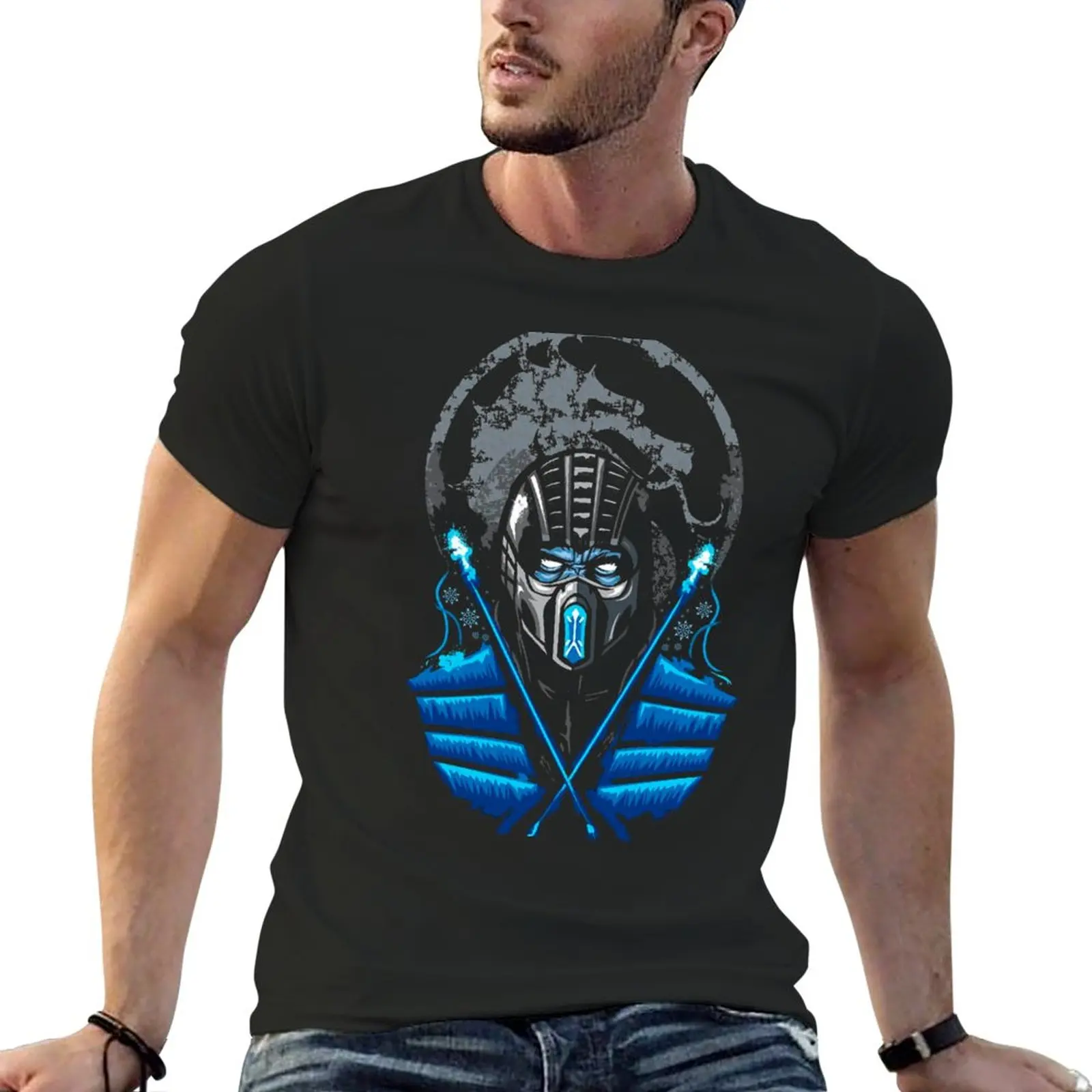 Mortal Kombat Sub-Zero Ice Ninja T-Shirt Tee Shirt Vestiti Carini Taglie Forti Customizeds Mens Graphic T-Shirt Pack