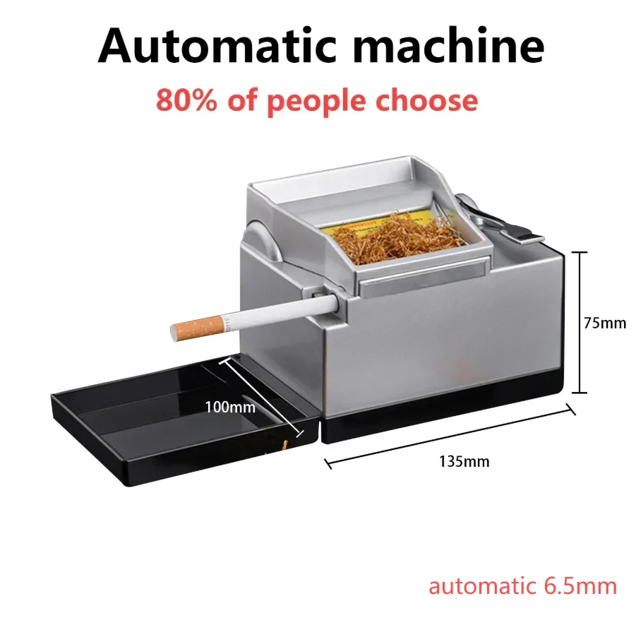 New Cigarette Injector Machine Potable Smoke Tube Automatic Electric Cigarette Rolling Machine DIY Cigarette Making Tools