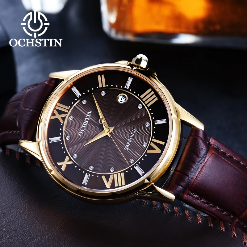 OCHSTIN New High Quality Women's Watches Fashion Student Quartz Waterproof Female Steel Wristwatch For Ladies Watches Roman Dial