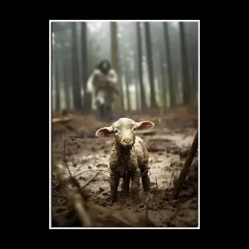 Jesus Saving The Lost Lamb 1