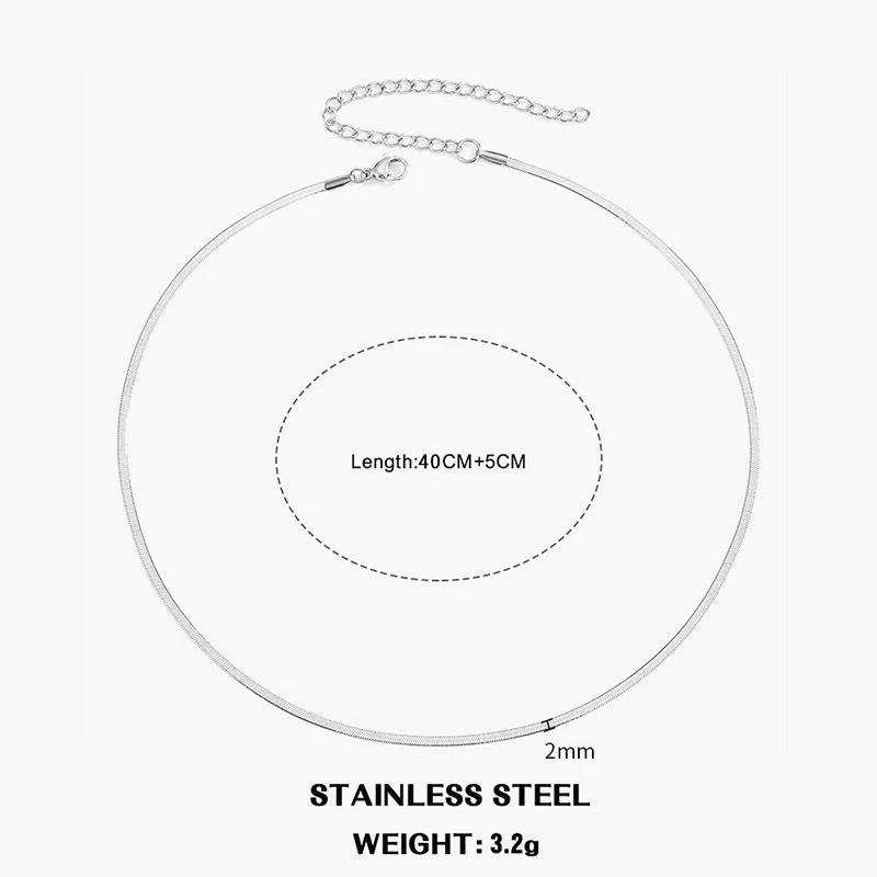 Silver-2mm-40cm