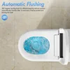 Smart Toilet,with Tank, Auto Open Close, Heated Seat, Foot Sensor Flush, Built-in Booster Pump, Powerful Flushing,Toilets 5