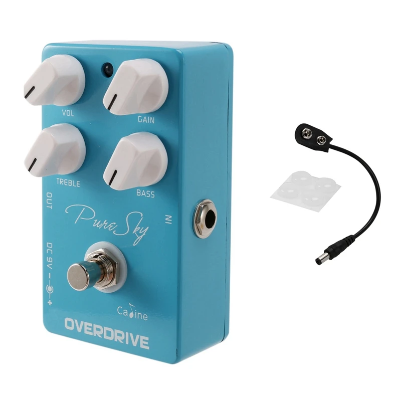 

2X Caline Pure Sky OD Guitar Effect Pedal Highly Pure And Clean Overdrive Guitar Pedal Accessories CP-12