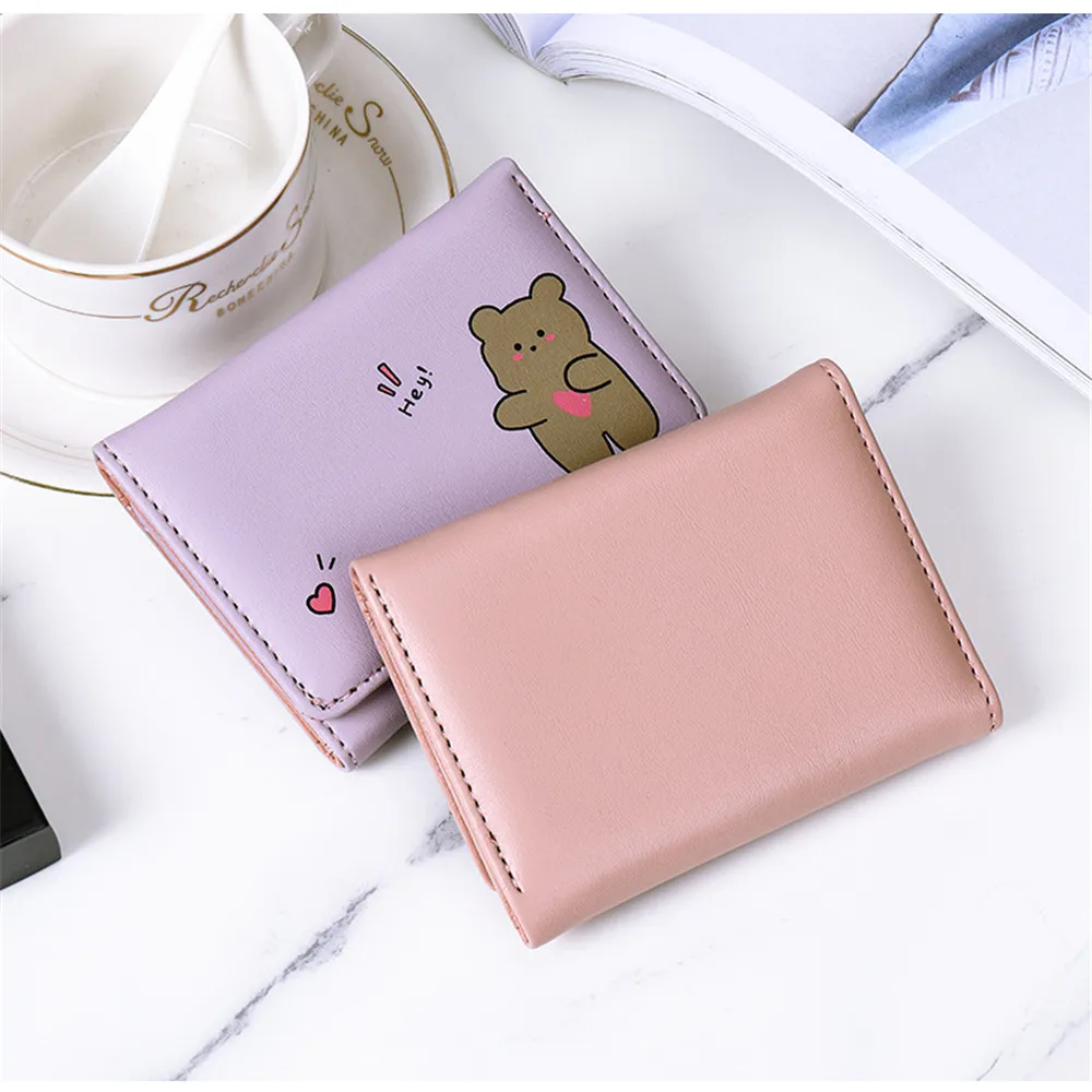 Women Wallets Butterfly Lady Purses Cards Holder Short Flower Coin Purse  Clutch Woman Wallet Girls Fold Mini Money Bags Pockets