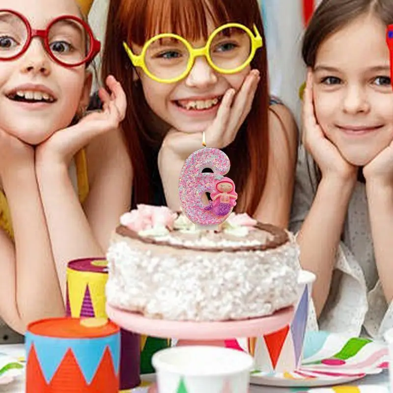 어린이 생일 양초, 생일 축하 양초, 생일 케이크 토퍼, 숫자 Candle0-9, 케이크 토퍼 장식