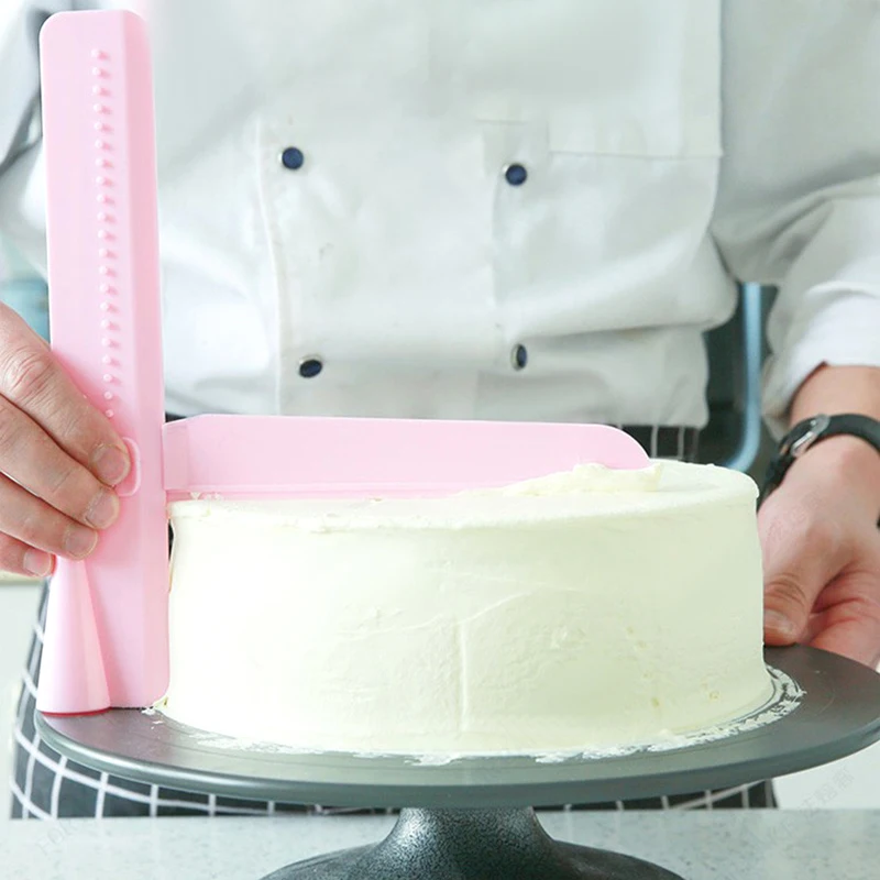 Set di utensili per modellare Lahviuu Raschietto per Torte 4 Pezzi Scraper per T