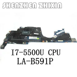 Yourui para Lenovo YOGA S5 15 portátil Placa base con I7-5500U CPU GeForce 840M de gráficos ZIUS1 LA-B591P FRU 00NY539 prueba completa