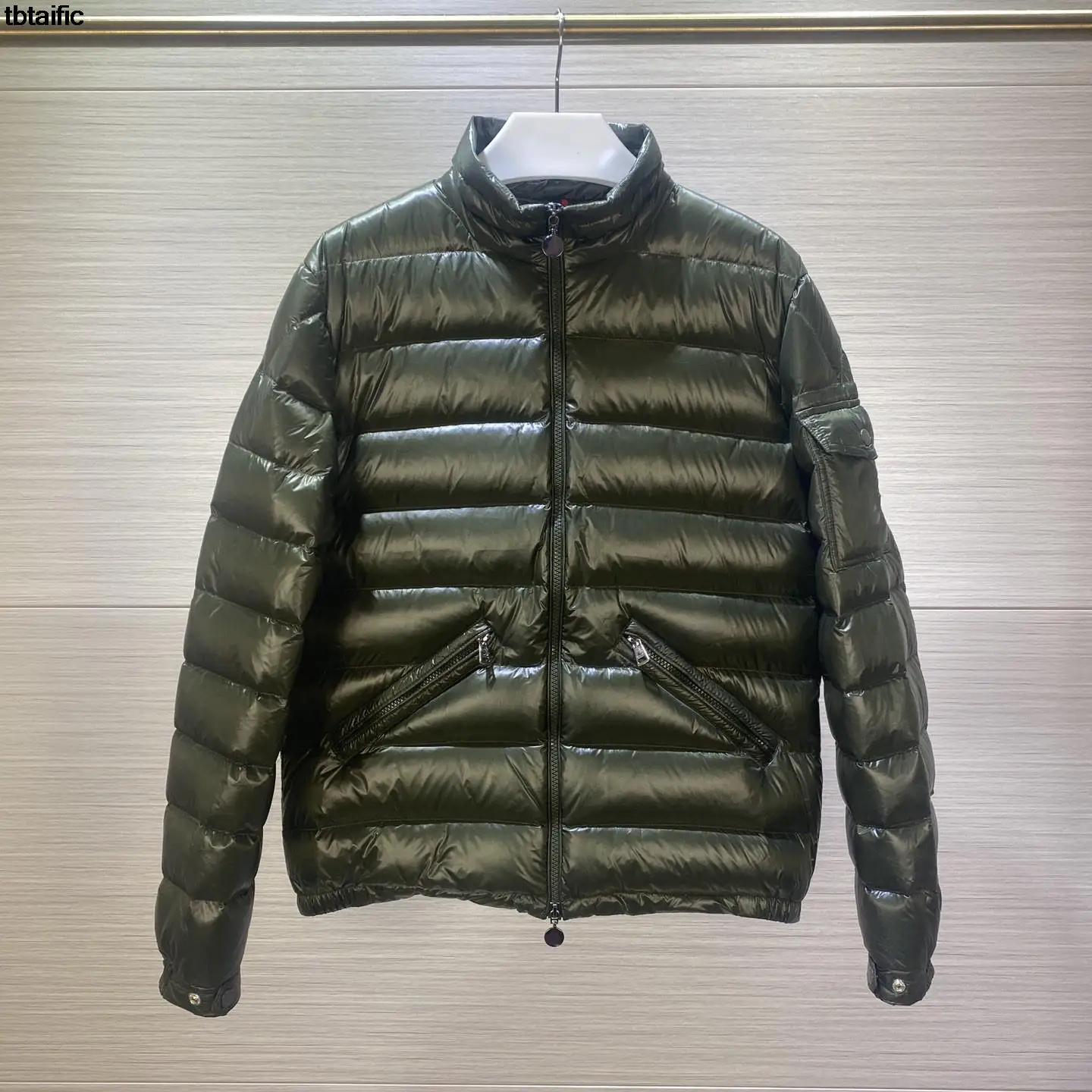 

Striped Design tThin Down Jacket 2023 Autumn And Winter Army Green Black Casual Jacket Men's Casual Versatile Jacket
