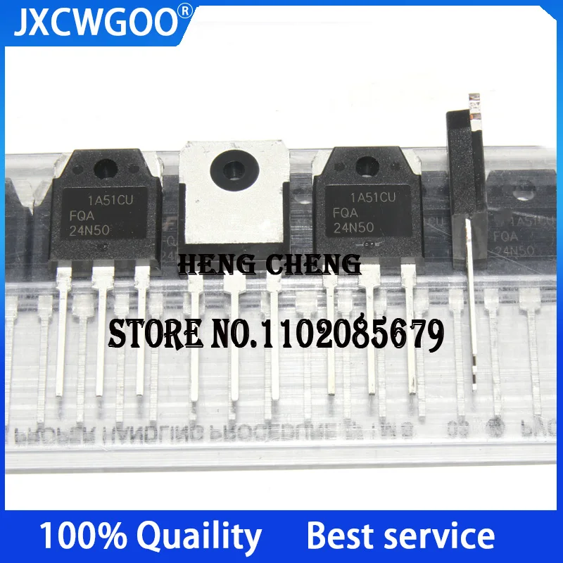 

10PCS 100%New Original FQA24N50 24N50 TO-247 N-channel 500V 24A field effect transistor (MOSFET)