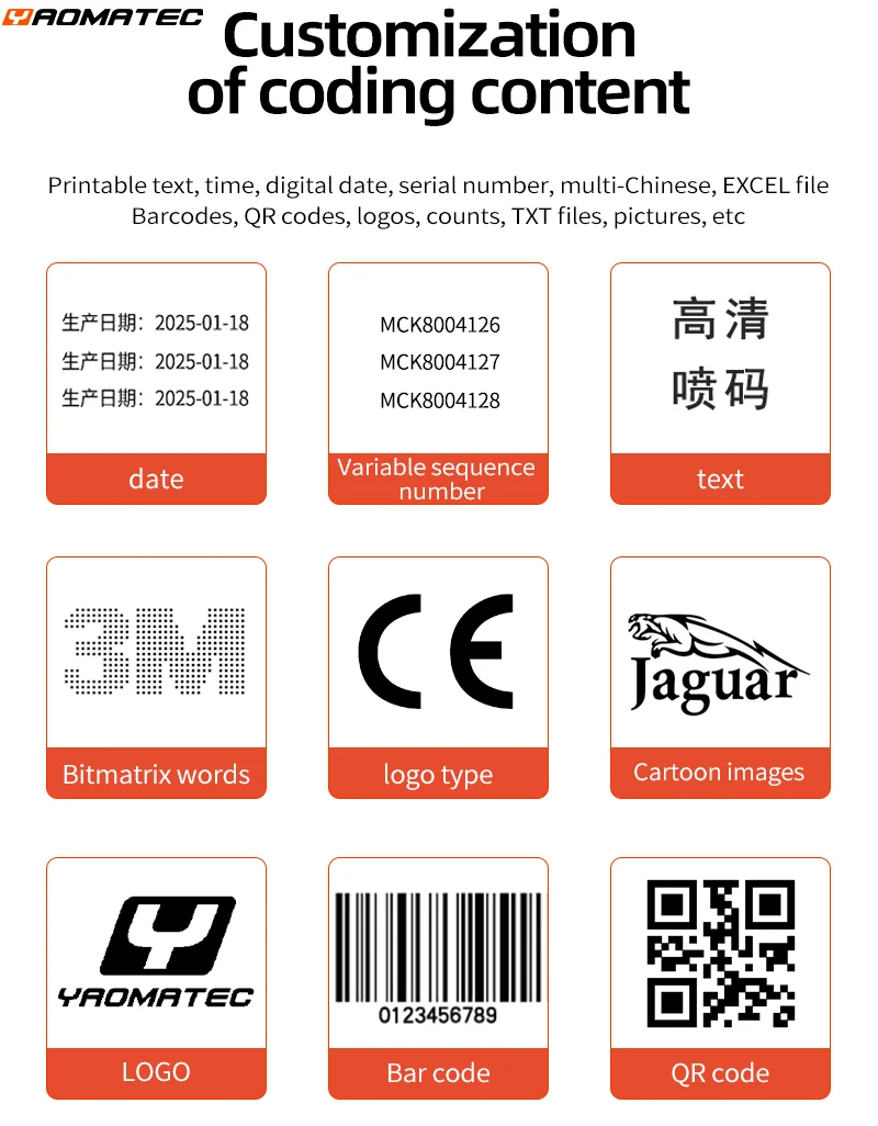 76.2mm 28 language Portable Handheld Inkjet Printer Multi-Language  Handheld Pri
