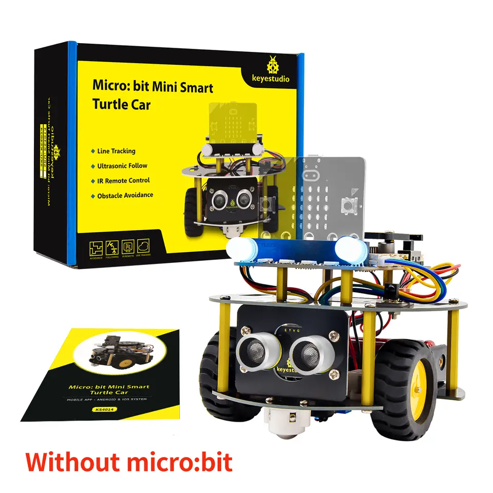 Keyestudio Micro:Bit V2 Robot Car Kit for MicroBit Smart Robot Car STEM Programmable Electronic Study Kit Kids Educational Toys image 9