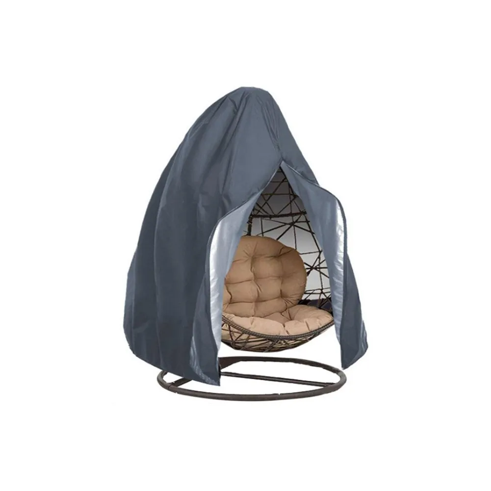 

For Furniture Dust Cover Hanging Chair Cover Garden Outdoor 25*20*3CM Cloth Eggshell Grey PU Coating Protective