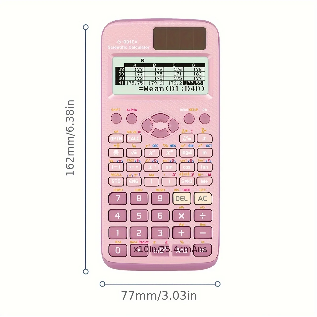 FX-991EX Scientific Calculator Battery Power Advanced with 552 functions suitable for school students teachers 1pcs