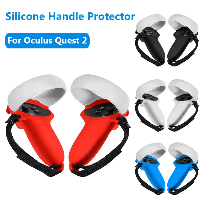 Handle Controller Protective Case for Oculus Quest 2 Adjustable Lenth Anti-drop Anti-slip Grips Protection Cover VR Accessories