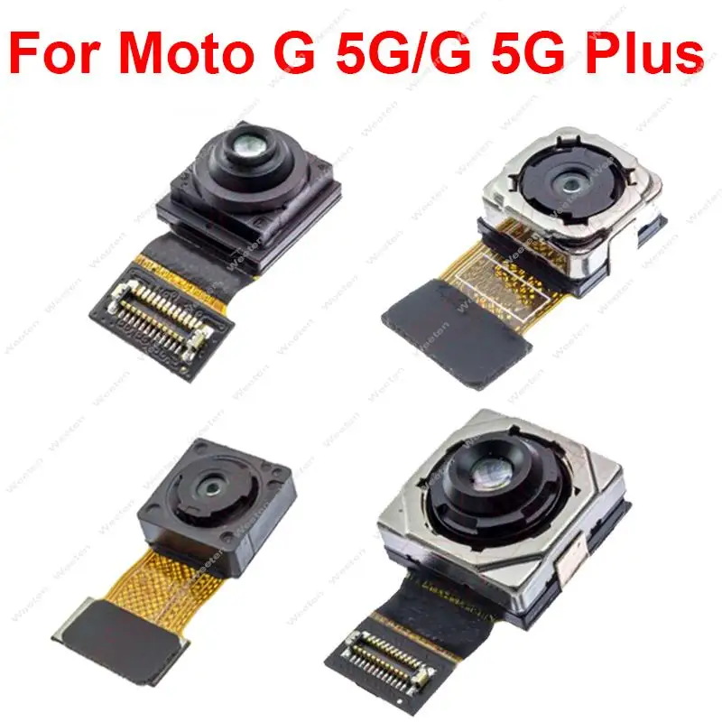 Шрифт и Задняя Основная камера для Motorola MOTO G 5G G Plus, задняя основная фронтальная камера для селфи, гибкий кабель, запасные части
