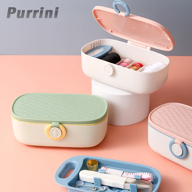 Multifunctional Needle And Thread Storage Box Household Portable Sewing