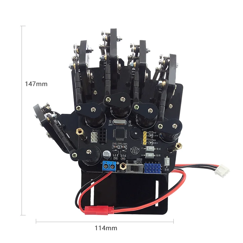 5 Dof Bionic Robotic Palm Uhand Somatosensory Open Source Robot educativo fai da te compatibile per Robot programmabile Arduino Stm32 - immagine 4