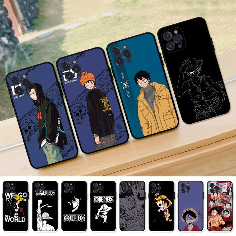 Bandai One Piece Luffy Phone Case for iPhone 13 12 mini 11 pro Xs max Xr X 8 7 6 6s Plus 5s cover apple 13 pro max case