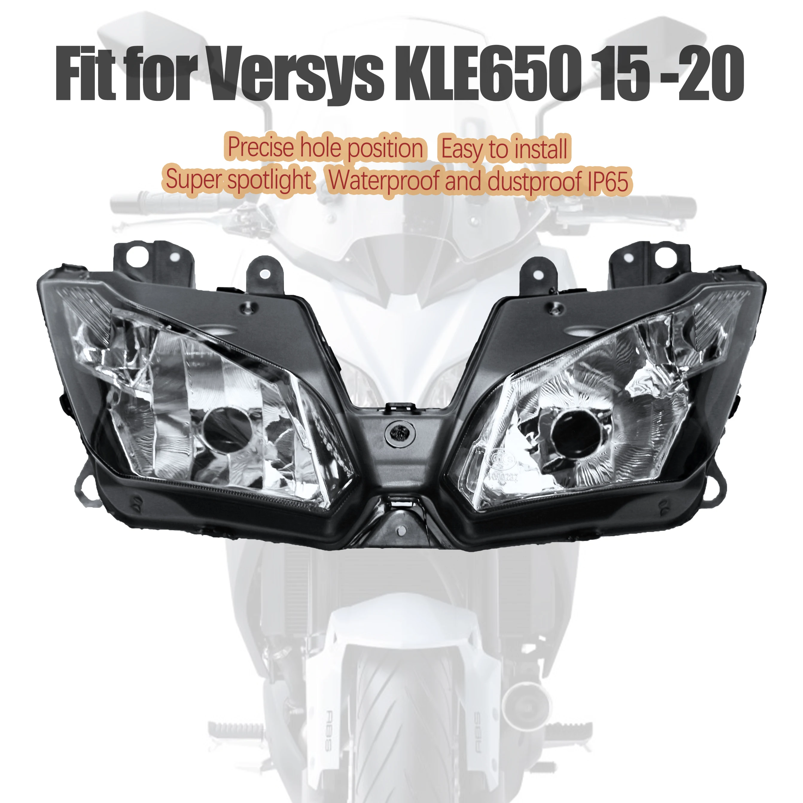 Misura Per 2015 - 2018 Kawasaki Versys 650 Kle650 Gruppo Faro Luce Faro Kle 650 Klz1000 Versys 1000 2016 2017