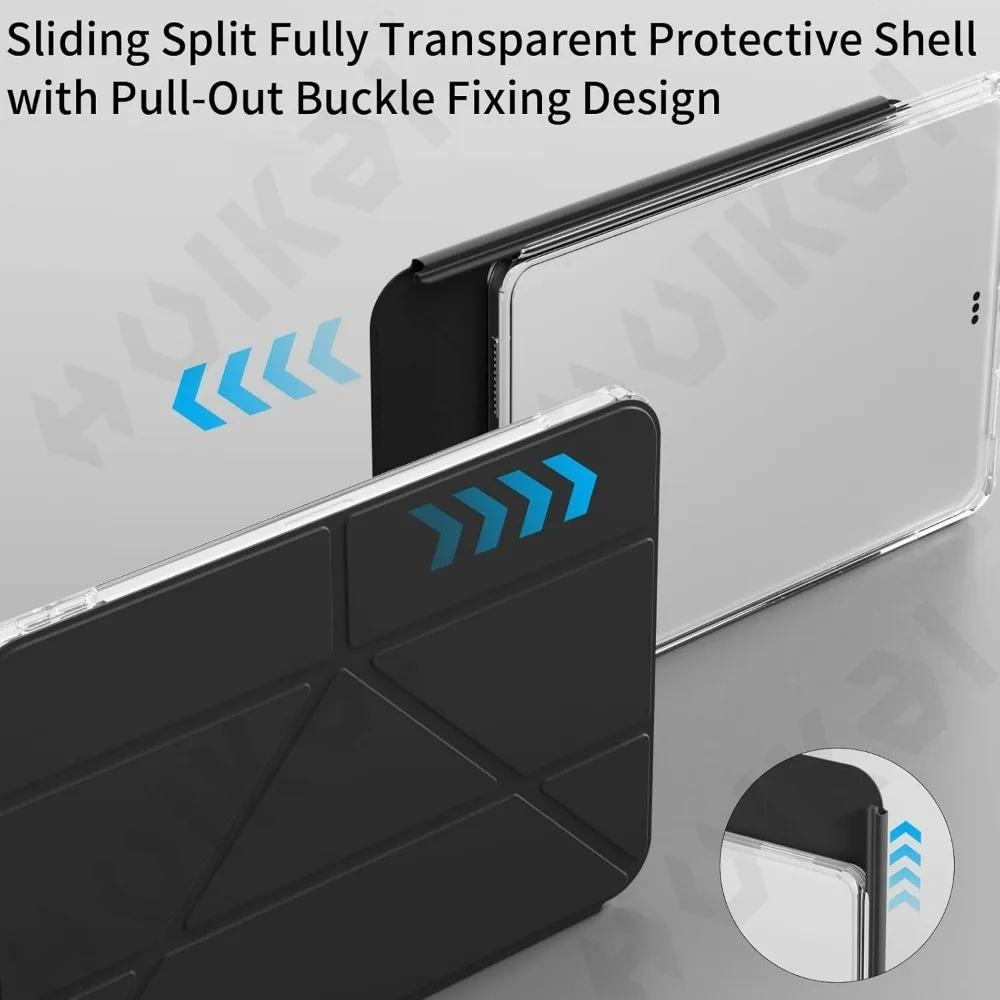Trifold Smart Stand Case with S Pen Holder and Auto Wake/Sleep Feature