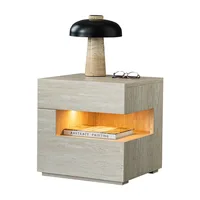 Table de chevet de chambre à coucher avec tiroirs, de qualité supérieure, petite, mignonne, style crème, tendance, mobilier de maison 6