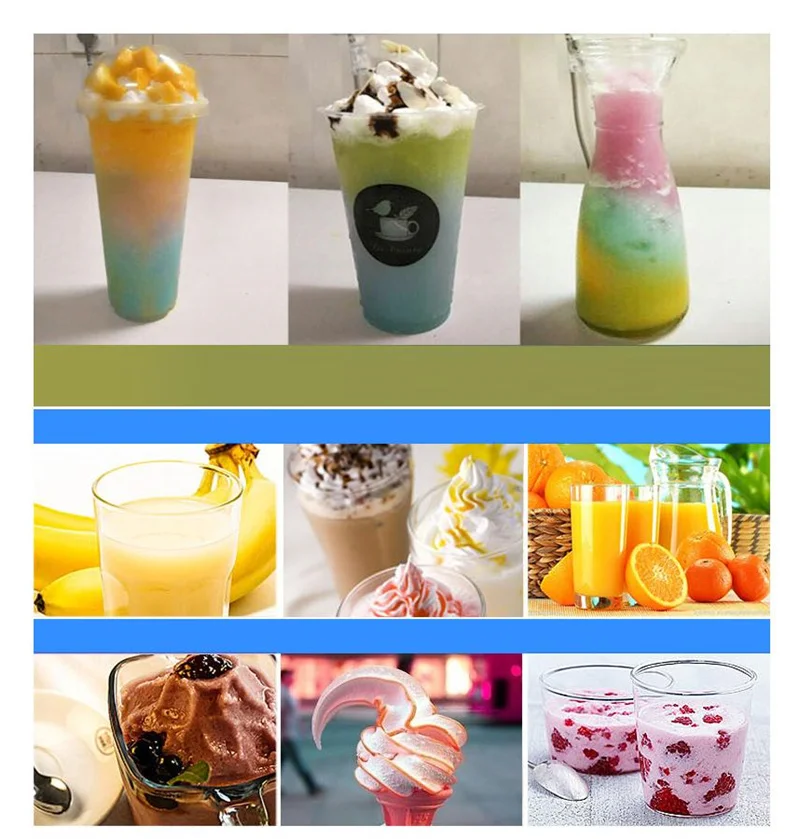 Hot Sale Beverage Fruit Juice Cold Drink Slush Dispenser Popular Frozen Drink Dispenser Italia 2 Bowls Granita Vending Machine 6