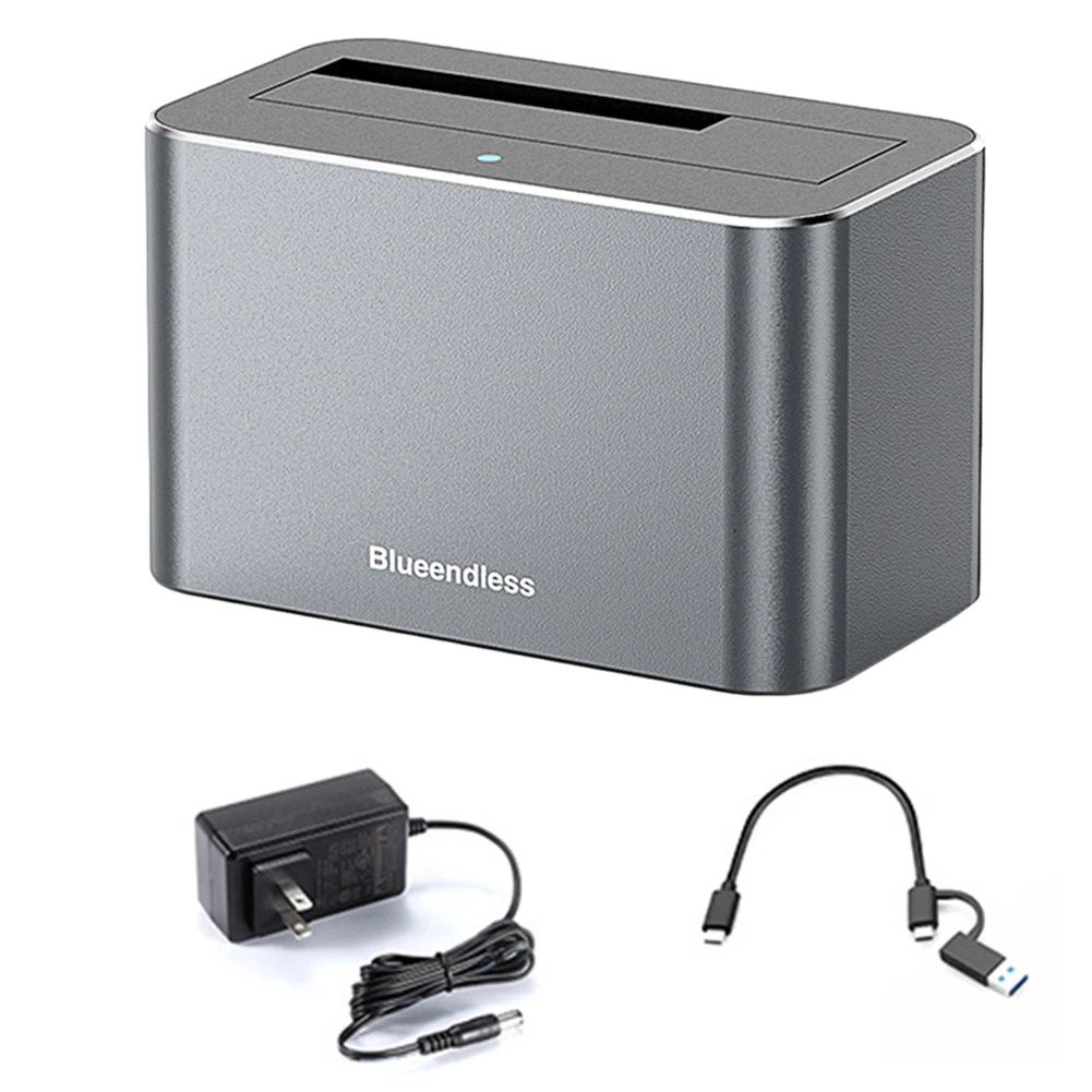 Hard Drive Dock SAS To USB 3.0 Adapter Support Up To 20TB USB External Disk Box Enclosure Case for 2.5/3.5 Inch SATA/SAS HDD SSD