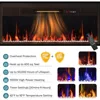70” Fireplace TV Stand Modern Entertainment Center with 36" Electric Fireplace & LED Lights, Fluted Media TV Console Table 3