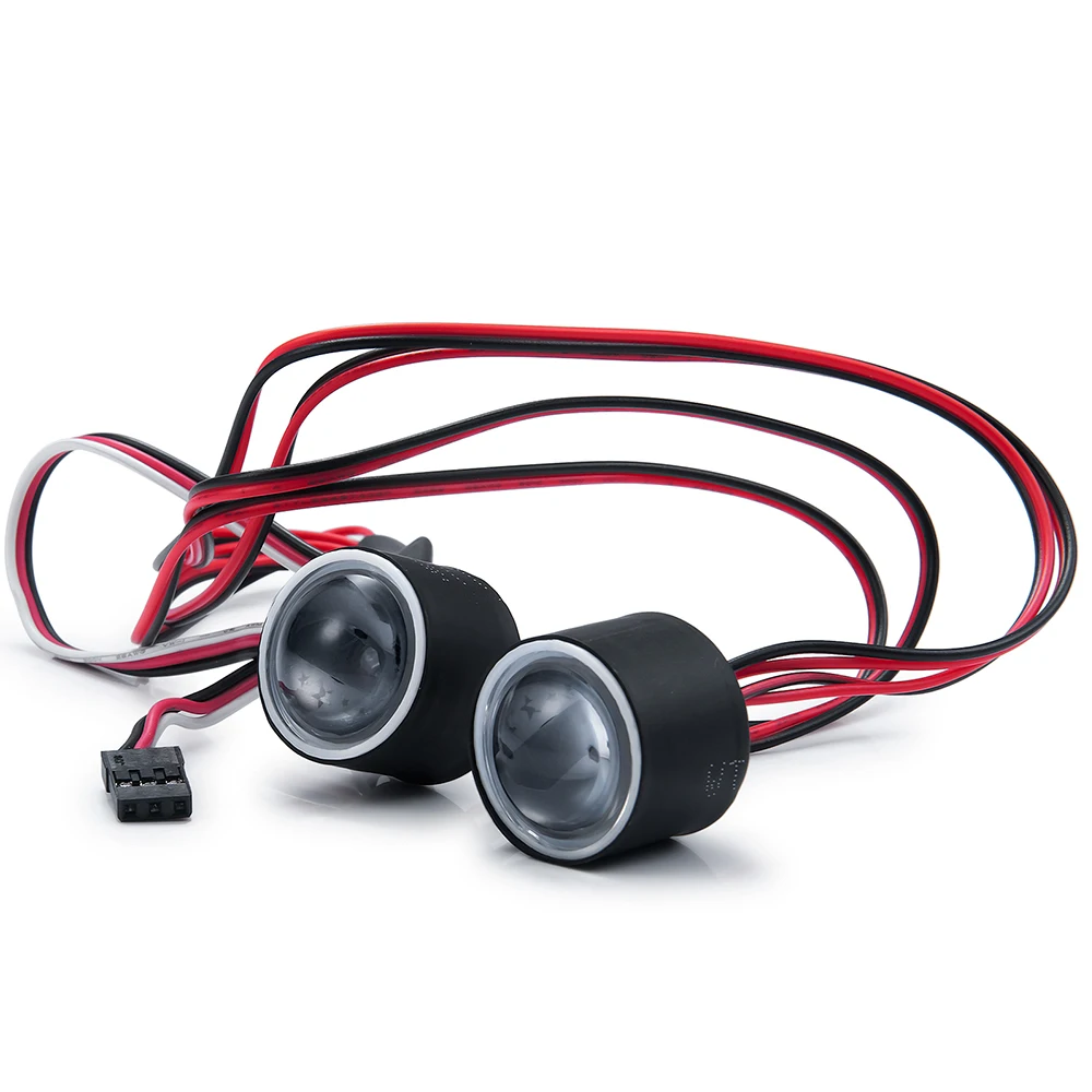 MIBIDAO 1/10 RC ũѷ ڵ  ǰ LED , Axial SCX10 III AXI03007 AXI03006    Ʈ, 22mm, 3.7V-5V