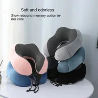 1pc U Travel Memory Cotton Pillow NeckMotor Cars And Aeroplanes NapMagnetic Fabric Ushaped 2
