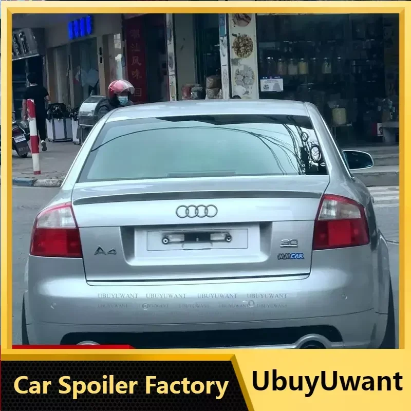 

Используется для Audi A4 B6 2002 2003 2004 2005 2006 года спойлер FRP Краска цветной задний багажник крыло автомобиля комплект аксессуаров