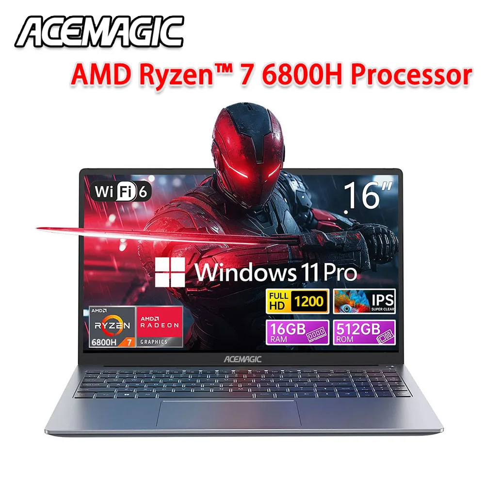 ACEMAGIC RX16 AMD Ryzen 7 6800H 16.1