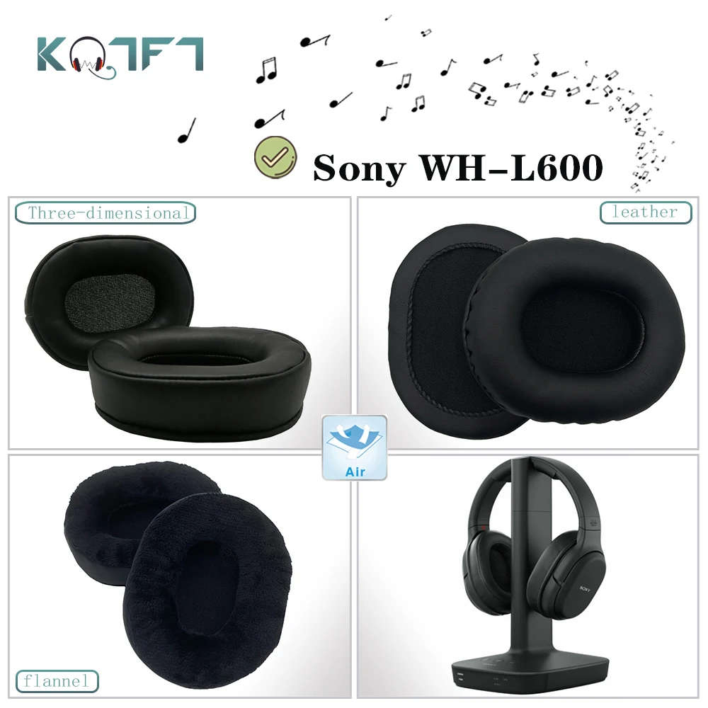 KQTFT 1 Pair of Velvet Replacement EarPads for Sony WH-L600 Headset Earmuff  Cover Cushion Cups