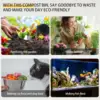 2025 Smart Kitchen Garbage trash can home appliance Food Waste Recycling and Eco-Friendly Fertilizer Maker Food waste shredder 5