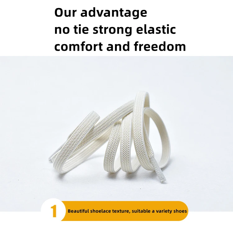 No Tie Flat Hiking Running Shoe Lace Elastic Shoelaces Outdoor Leisure Sneakers Quick Safety Flat Shoelace Kids Adult Lazy Laces