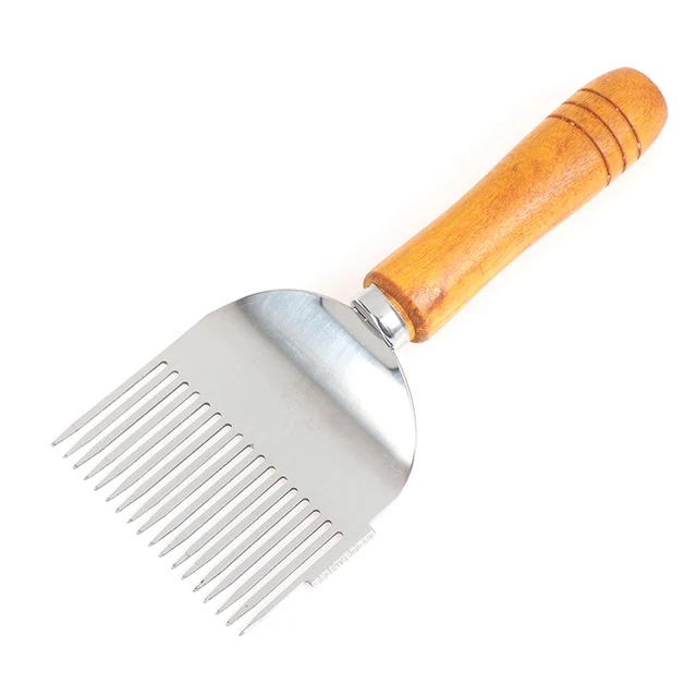 1 Db Mézvágó Kaparó Méhes Mézes Kivágó Villa Fa Fogantyú Méhészeti Szerszámok Méhsejtkaparó Lapáttal