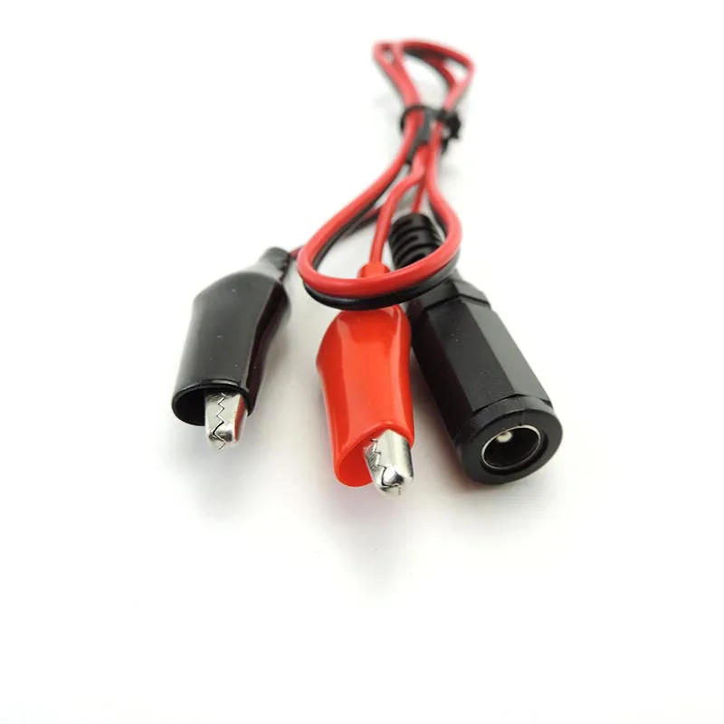 50cm DC 5.5*2.1mm male Female Jack cable Alligator Clips Connector Crocodile Wire cord 12V 3A Power Cable test lead t1